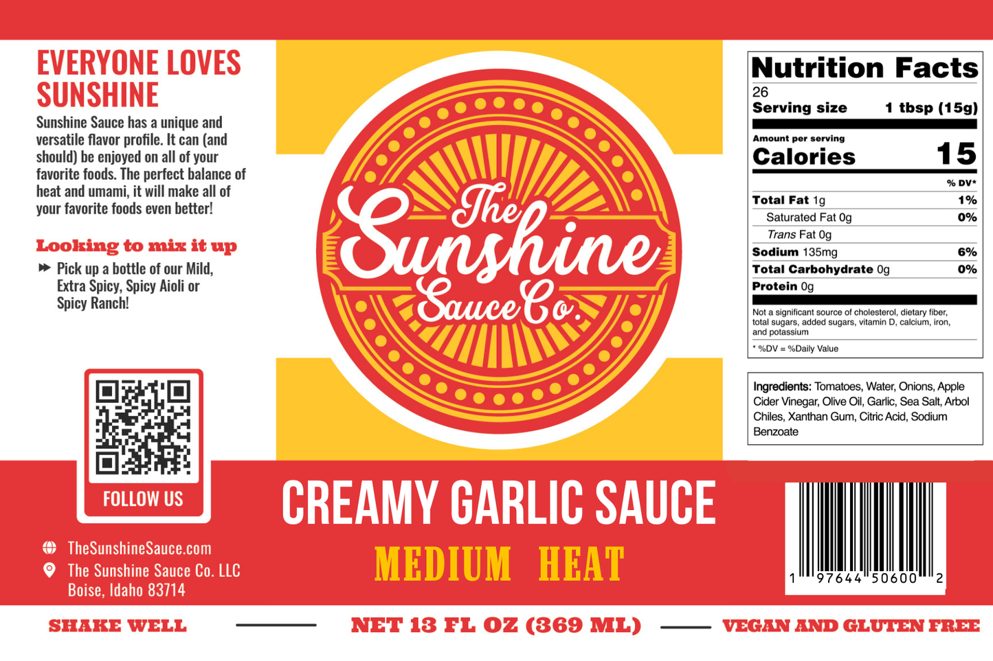 Original Sunshine Sauce