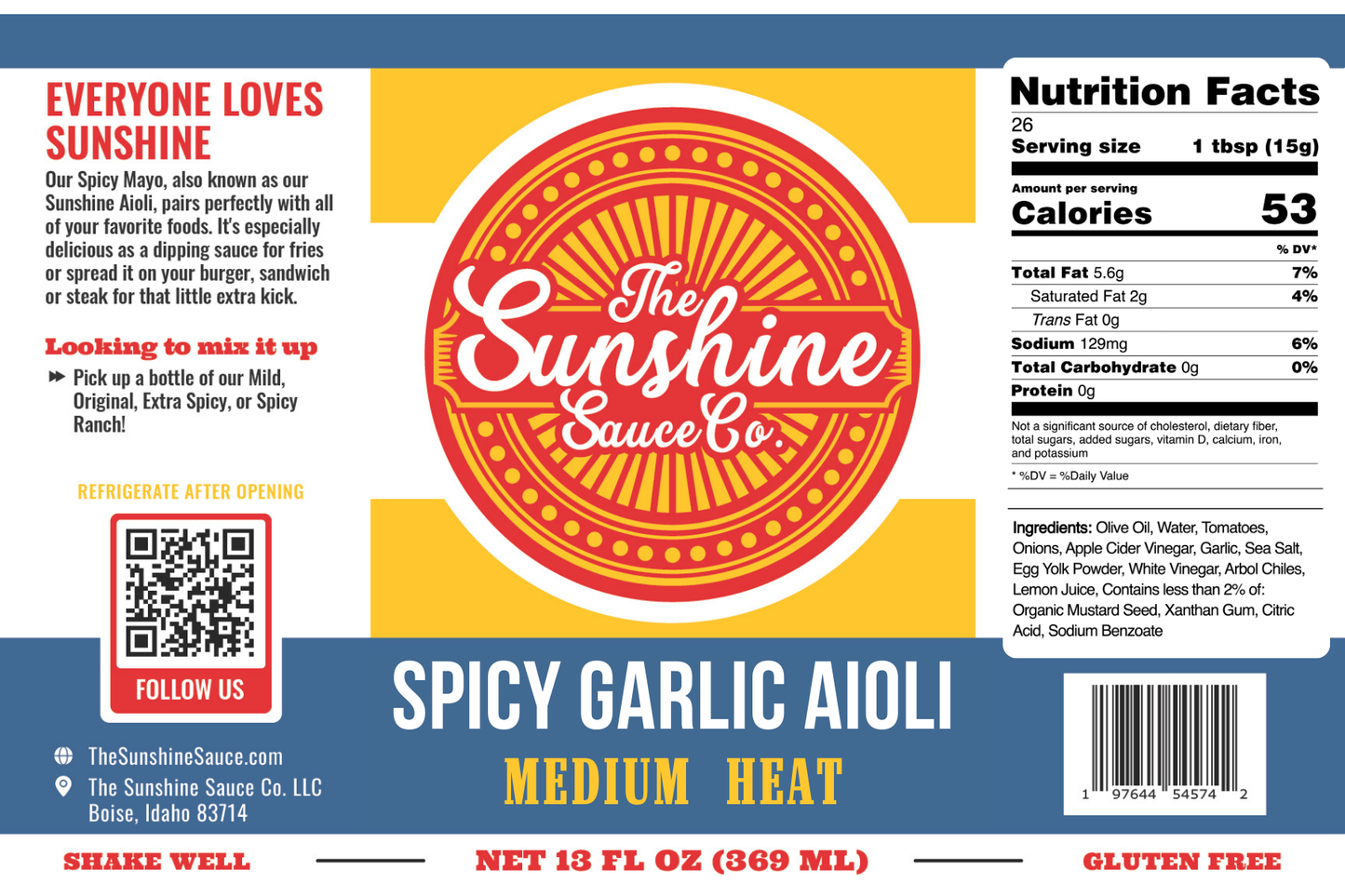 Spicy Garlic Aioli