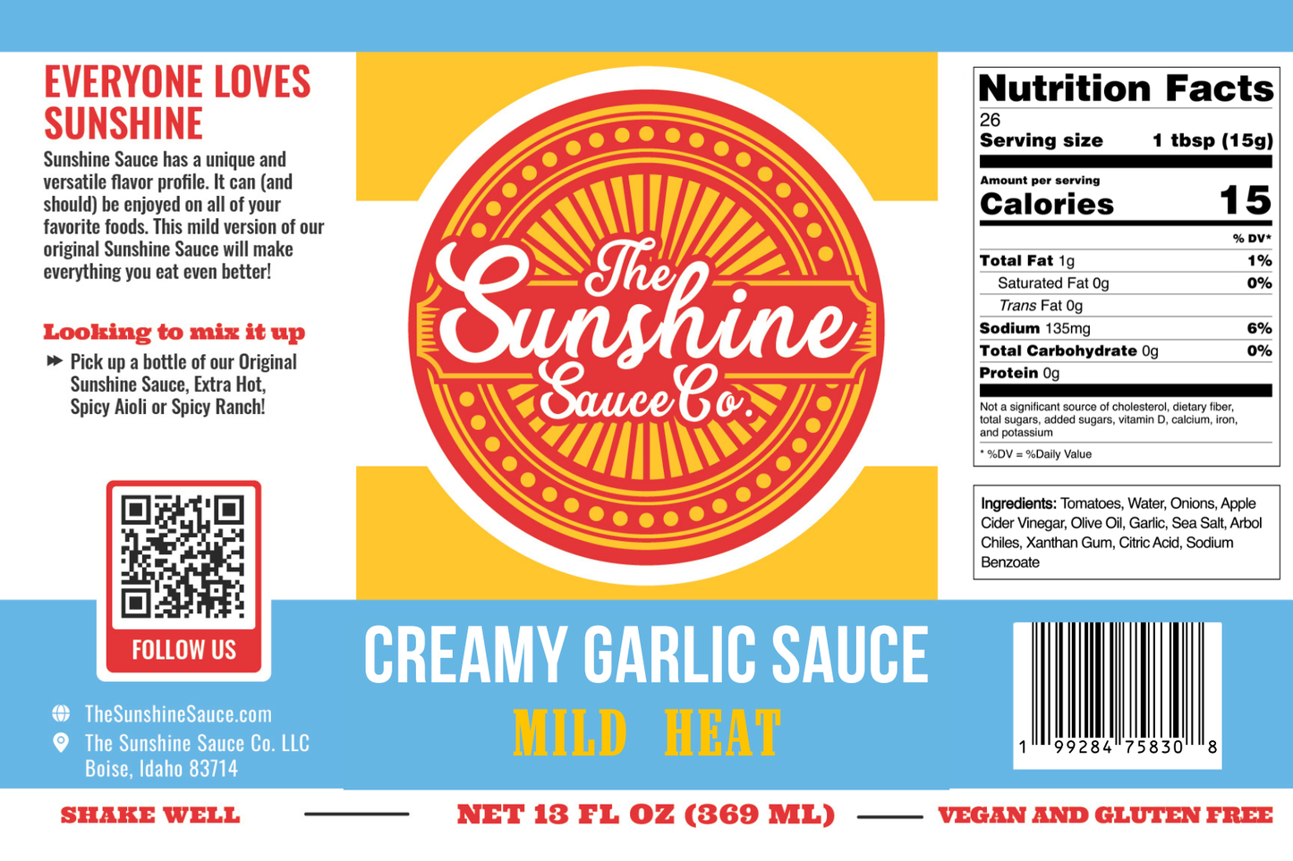 Mild Sunshine Sauce