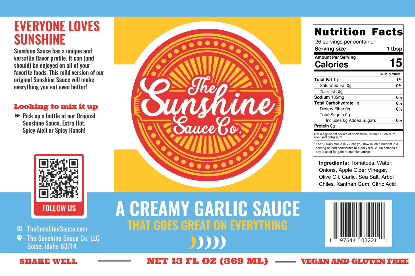 Mild Sunshine Sauce